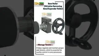 S N RUB TECH Bow (Banana) Rollers #bananarolls #wrinkleremover #packaging #films #lamination #paper