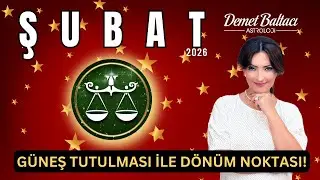 TERAZİ Burcu Şubat 2026 🔥 Güneş Tutulması ile Dönüm Noktası! 🔥 #astroloji #şubat #teraziburcu