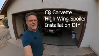 C8 Corvette High Wing Spoiler Installation DIY