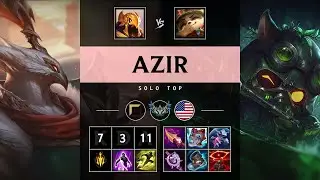 Azir Top vs Teemo - NA Challenger Patch 25.09