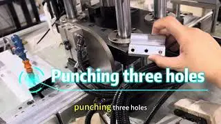 Aluminum Hinge Making Machine, Window Door Hinge Holes Punching, Cutting,Coutersinking Machine