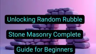 Unlocking Random Rubble Stone Masonry Complete Guide for Beginners #rabin1965