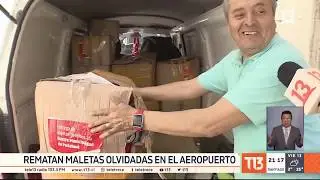 Rematan maletas olvidadas en aeropuerto de Santiago: Pagaron hasta 900 mil pesos