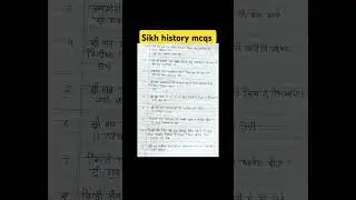 Sikh history mcqs#punjabgk #shorts#sikhism#yt