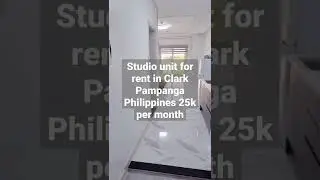 25k per month studio unit for rent in Clark Pampanga Philippines
