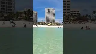 The Most Beautiful Beach in Canc&uacute;n Hotel Zone Mexico 🇲🇽 #mexico #cancun #cancunbeach #hotelzone