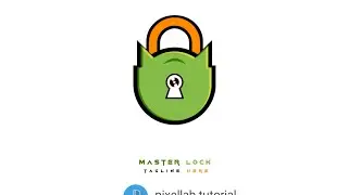 Master lock design in pixellab || vector design. #logo #pixellab 