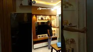 how to make tv unit at home || living room decoration #home #shortvideo #viral #shorts