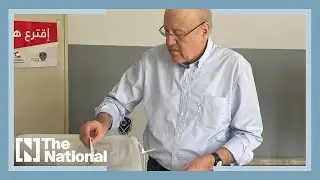 Lebanon's president votes in parliamentary election