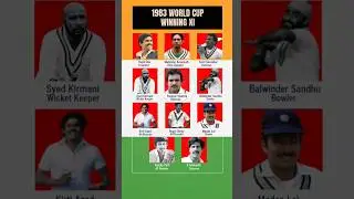 1983 World Cup Winning XI 🇮🇳 | Team India Legends! #shorts #1983worldcup  #indiancricket