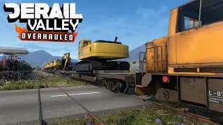 Shunting Excavators At Machine Factory & Town (Shunting Job) - Derail Valley