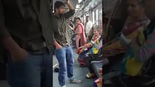 Mirgi Attack Prank In Metro On Cute Girls😍😍 #Shorts
