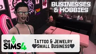 Tattoo & Jewelry Small Business 🩷 - The Sims 4 Speed-Build ⏩💚
