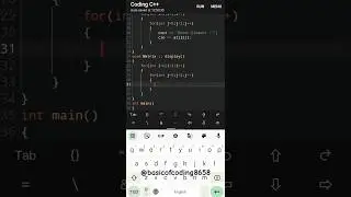 #33 - C++ program to Print Matrix using Two Dimensional Array with Class#cpp#basicofcoding#2darray