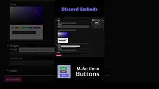 Create embeds on discord with button bot dashboard no code #shorts #discord #web #dashboard