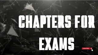 IMPORTANT TOPICS FOR EXAMS