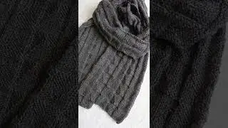 Chunky Soft Knit Scarf Pattern PDF &ndash; Cozy Winter Accessory Knitting for Men and Women, Easy to Make