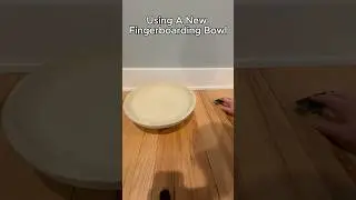 Using A New Fingerboarding Bowl #fingerboardingclips #fingerboard #fingerskateboard
