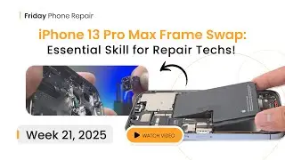 iPhone 13 Pro Max Full Frame Swap - Complete Guide for Beginner Technicians