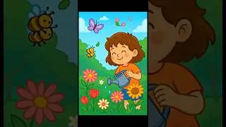 Nature Song for Kids | Save Nature Poem | English Rhyme on Environment 🌳🌈 #shorts #viral #trending