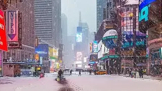 Newyork City HEAVY SNOW Fall 2026 Manhattan 🇺🇸 USA @SafariWanderlust #travel #usa #snow #winter 