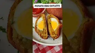 Potato Egg Cutlet | Ramadan Iftar Recipes ☪️✨ #shorts #youtubeshorts #ramadan