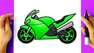 Como DESENHAR uma MOTO - Como DIBUJAR una MOTO - How to DRAW a MOTORCYCLE