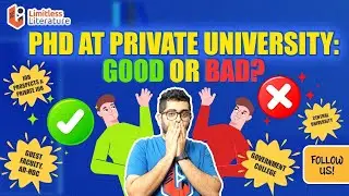 English Literature PhD At Private University: Good or Bad? Let's Check Out!