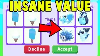Trading NEW ICE DIMENSION BAITS in Adopt Me!