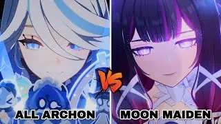 Their Burst Animation Comparison | Improved or Decreased? #columbina #genshinimpact