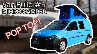 Установка крыши с подъемным механизмом и окнами | Переделка фургона | VW Caddy Maxi | Сборка фург...
