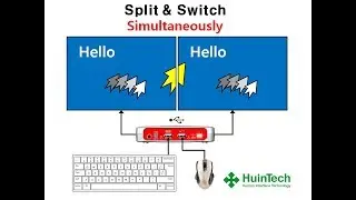 [New Demo Video] USB Keyboard Mouse Splitter at the same time