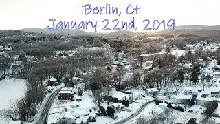 Drone footage of Berlin CT after an ice storm. 1/22/19