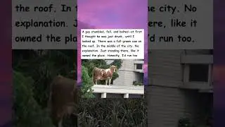 A Cow On The Roof?!😳💕