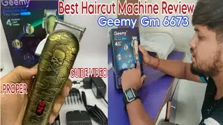 Geemy Hair Trimmer Review ( Saving Cutting Machine (unboxing & review) Geemy Gm 6673 Price In India