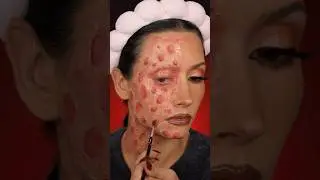 Freddy Krueger makeup tutorial 💤 #halloweenmakeuplook #halloweenmakeupideas #makeupvideo #sfxmakeup
