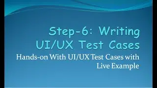 Hands-on with UI and UX testing