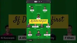 Dub vs sha dream 11team today&rsquo;s match #finalteam #emirates #dubai #sharjah