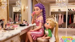 😱 OMG!💄Baby Mira Doing Her First Makeup to Look Like Rumi | KPOP Demon Hunters