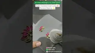 Diy invisible lotus 🪷 flower chain making at Home / Diy trending necklace pendant making💫