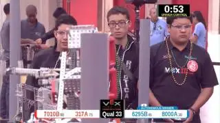 2015 VRC Arts Q33 - 7010B 317A vs 6295B 8000A - 30 to 72 - VEX Worlds 2015 - Arts Division