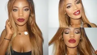 Урок по макияжу всего лица: темные губы + вдохновение Рианны &mdash; MAKEUPBYMAY
