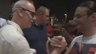 Clark Ramone meeting Greg Graffin - Bad Religion - HSBC Sao Paulo 08/02/14