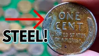 I Found A Steel Penny Coin Roll Hunting Old Rolls!