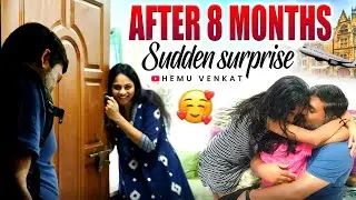 Sudden Surprise 🥰 / Venkat India vacharu / hemuvenkat / telugu vlogs 