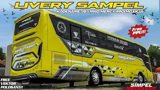 Livery Custom Kodename JB5 MHD Mercy MNxMGxKJA || Free polosan vektor PPL ‼️ Bussid v4.3.4