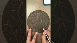 Black Paper Circle Drawing | Lotus & Peacock Art