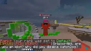 Как потерять роль администратора на Hypixel...