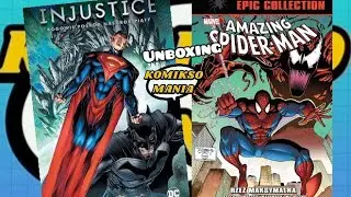 Unboxing komiks DC Injustice tom 5 i Marvel Epic Spider-Man Maximum Carnage