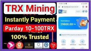 New Tron Mining App | Tron Link Win New Trx Mining Site 2023 Investment Site Tron Mining Earn Money
